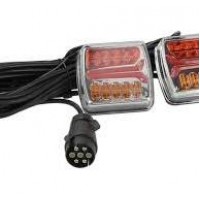 SET ΦΑΝΑΡΙΑ ΠΙΣΩ LED 12/24V ΠΟΡΕΙΑΣ ΣΤΟΠ ΔΥΝΑΜΙΚΟ ΦΛΑΣ ΠΙΝΑΚΙΔΑΣ ΑΝΤΑΝΑΚΛΑΣΗ ΜΕ ΒΙΔΑ  12.5ΜΜ ΚΑΛΩΔΙΟ 